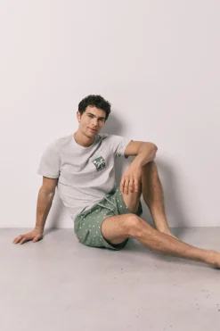 Women'secret Pijama corto hombre algod&oacute;n estampado palmeras^Hombre Pijamas