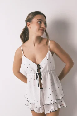Women'secret Pijama corto tirantes estampado corazones^Mujer Pijamas