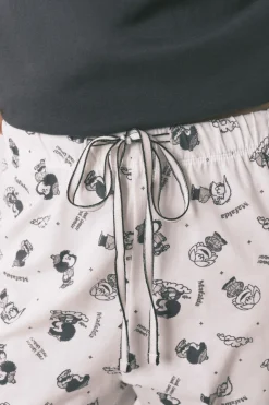 Women'secret Pijama largo 100% algod&oacute;n estampado Mafalda^Mujer Pijamas