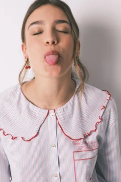 Women'secret Pijama largo algod&oacute;n cuello bobo^Mujer Pijamas