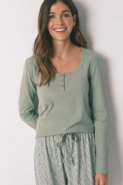 Women'secret Pijama largo algod&oacute;n estampado flores^Mujer Pijamas