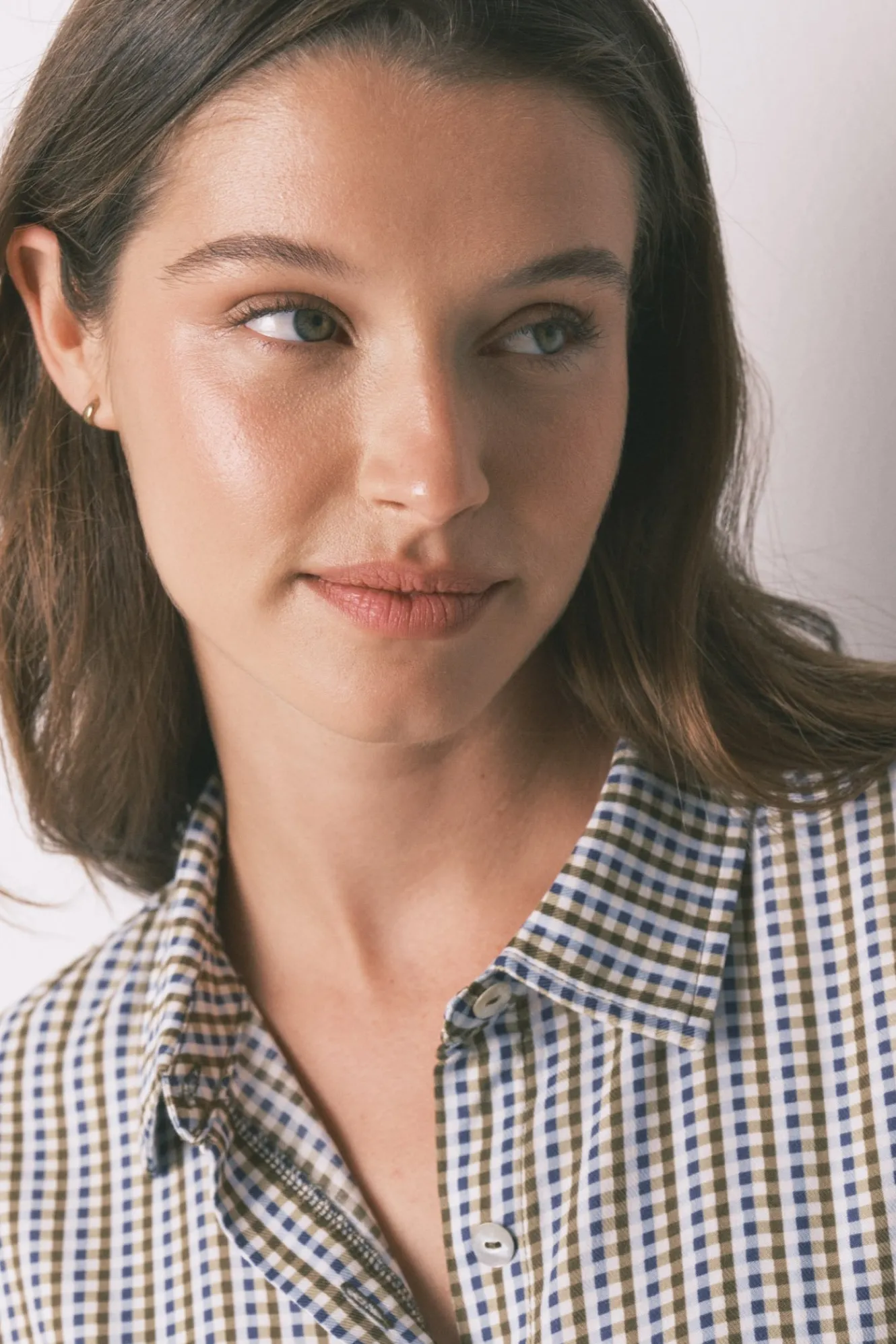 Women'secret Pijama largo camisero cuadros y topos^Mujer Pijamas