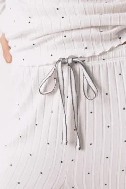 Women'secret Pijama largo canal&eacute; blanco estampado estrellas^Mujer Pijamas