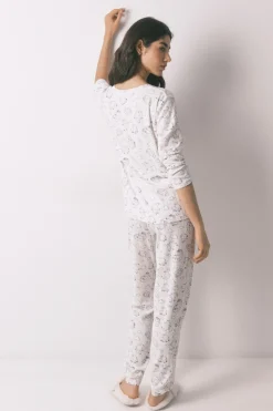 Women'secret Pijama largo canal&eacute; soft estampado Moomin^Mujer Pijamas