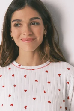 Women'secret Pijama largo estampado Mickey Cherry^Mujer Pijamas