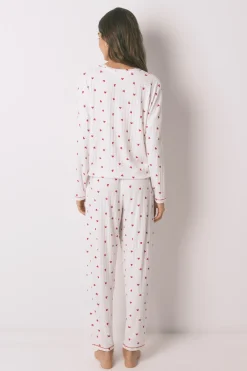 Women'secret Pijama largo estampado Mickey Cherry^Mujer Pijamas