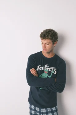 Women'secret Pijama largo hombre polar Muppets^Hombre Pijamas