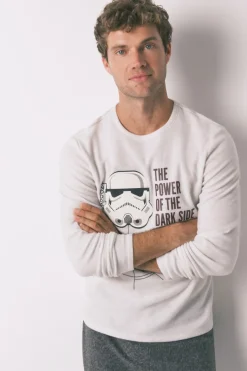 Women'secret Pijama largo hombre polar Star Wars^Hombre Pijamas