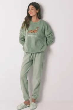 Women'secret Pijama largo polar^Mujer Pijamas