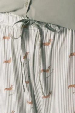 Women'secret Pijama largo punto suave estampado perritos^Mujer Pijamas