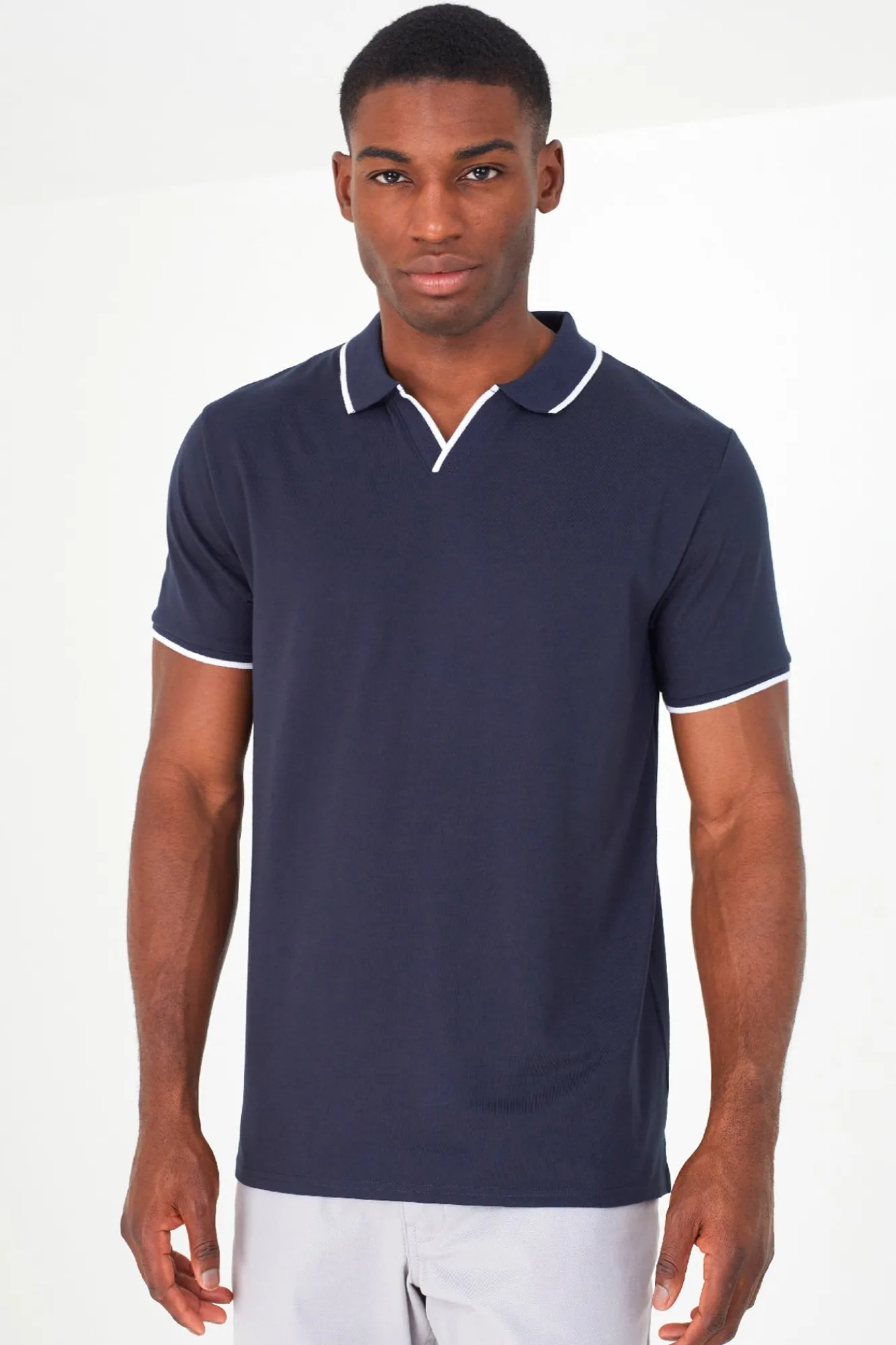 Brave Soul Polo con color en contraste^Hombre Polos