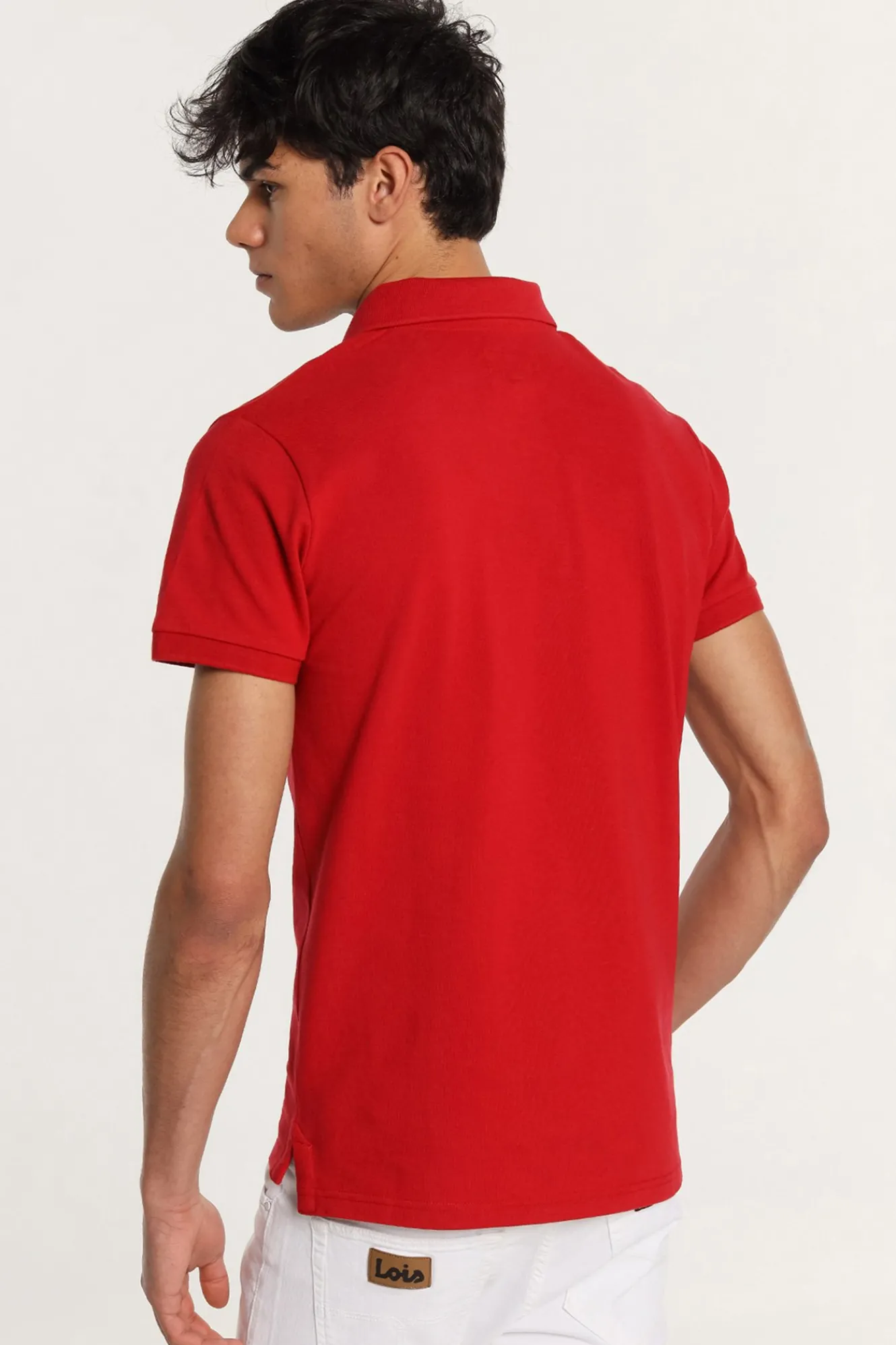 Lois Polo de manga corta logo bordado^Hombre Polos