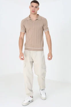 Brave Soul Polo de punto con manga corta^Hombre Polos