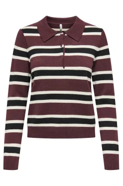Only Polo de punto rayas^Mujer Polos