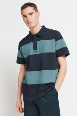 Springfield Polo piqu&eacute; bloques color regular fit^Hombre Polos