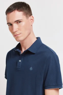 Springfield Polo piqu&eacute; contraste pu&ntilde;o slim fit^Hombre Polos