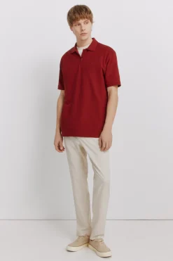 Springfield Polo piqu&eacute; cremallera regular fit^Hombre Polos