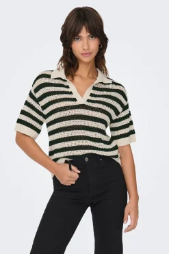 JDY Polo punto calado^Mujer Polos