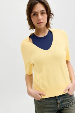 Jack & Jones Polo punto manga corta regular^Mujer Jerséis Y Cárdigans|Polos