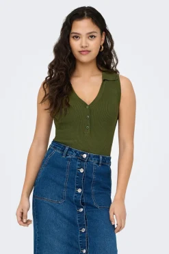 JDY Polo punto sin mangas^Mujer Polos