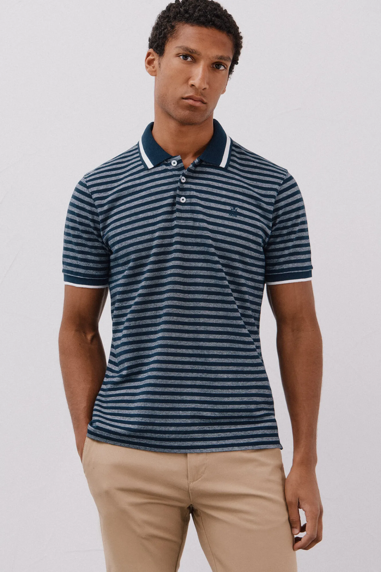 Cortefiel Polo rayas oxford^Hombre Polos