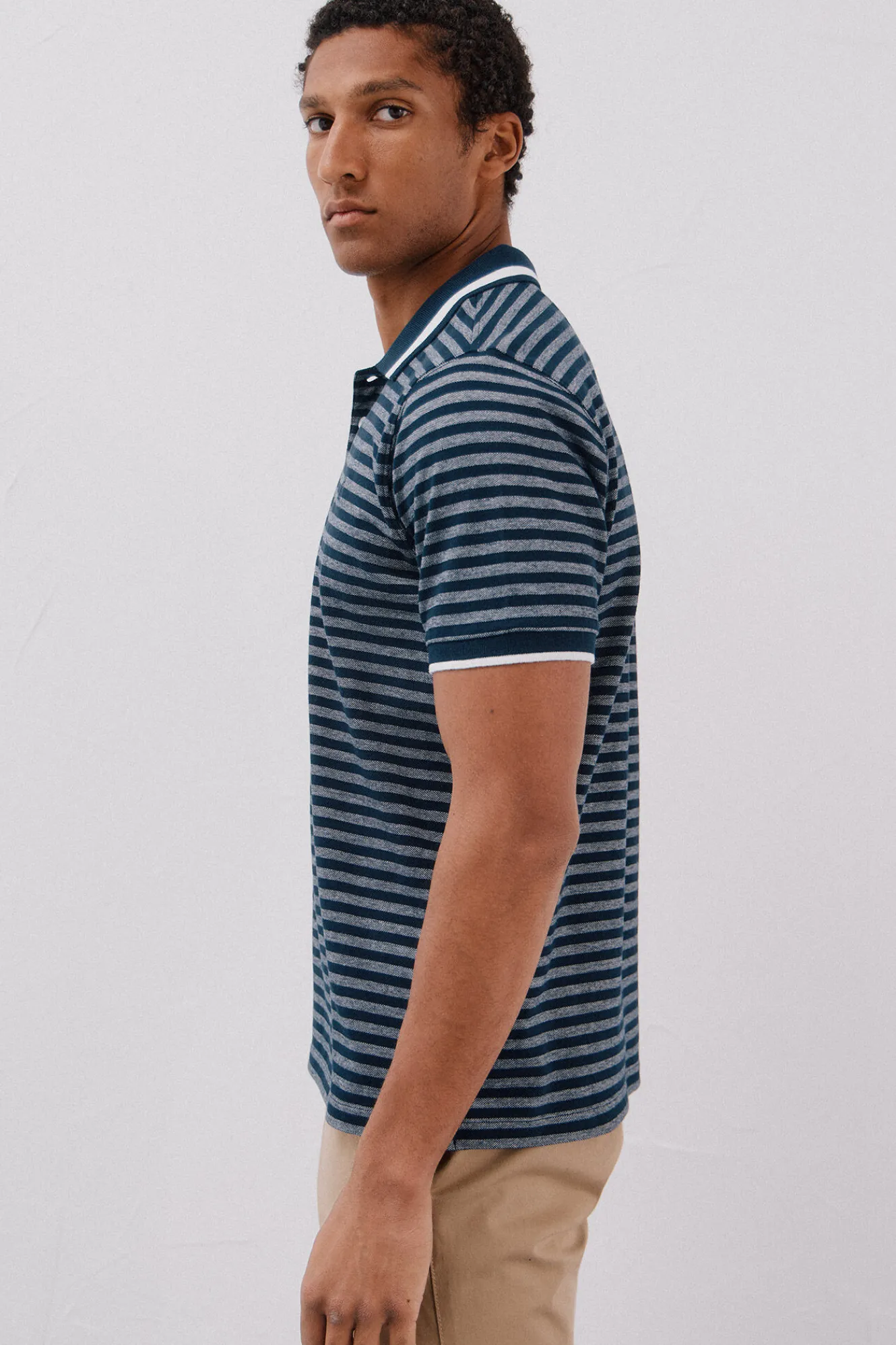 Cortefiel Polo rayas oxford^Hombre Polos