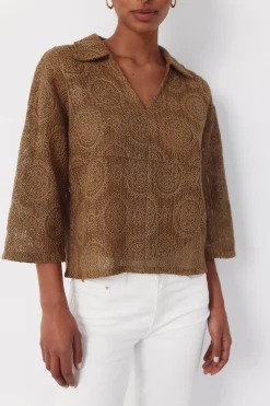 Cortefiel Polo r&uacute;stico bordado^Mujer Polos