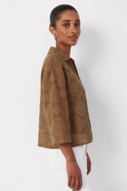 Cortefiel Polo r&uacute;stico bordado^Mujer Polos