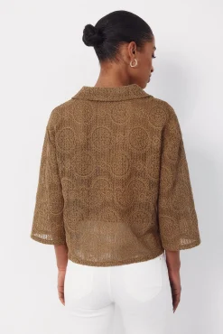 Cortefiel Polo r&uacute;stico bordado^Mujer Polos