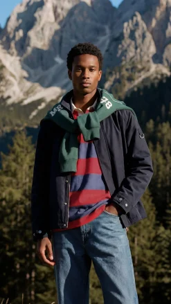 Springfield Polo rugby manga larga rayas^Hombre Polos