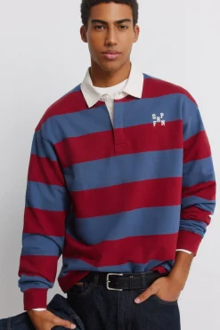 Springfield Polo rugby manga larga rayas^Hombre Polos