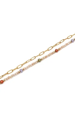 Singularu Pulsera Double Glam Acero B.Oro^Mujer Bisutería