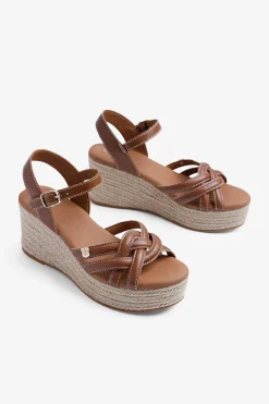 Popa Sandalia cu&ntilde;a baja se&ntilde;ora Marinha Tiras^Mujer Sandalias