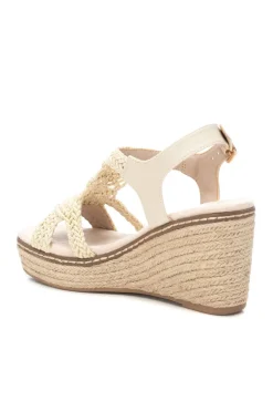 XTI Sandalia cu&ntilde;a nudos macram&eacute;^Mujer Sandalias