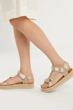 D.Franklin Sandalia Forest Hihg Strips^Mujer Sandalias