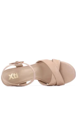 XTI Sandalia tac&oacute;n ancho y plataforma^Mujer Sandalias