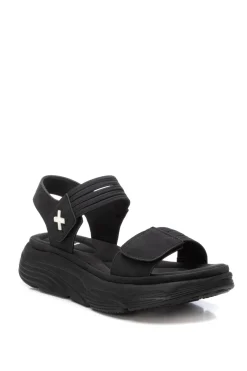 XTI Sandalia tiras el&aacute;sticas velcro^Mujer Sandalias