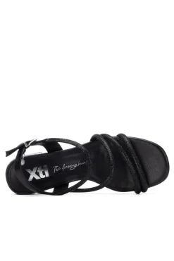 XTI Sandalia tiras strass metalizado^Mujer Sandalias