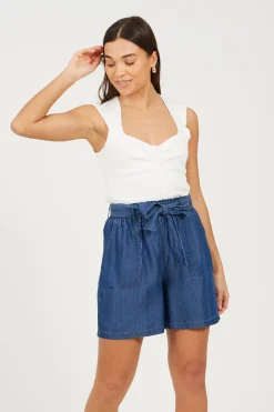 Brave Soul Short con cintur&oacute;n^Mujer Pantalones