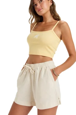 Roxy Short lino cintura elástica^Mujer Lino