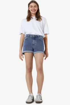 Noisy May Short vaquero b&aacute;sico con dobladillo de cinco bolsillos.^Mujer Jeans|Pantalones