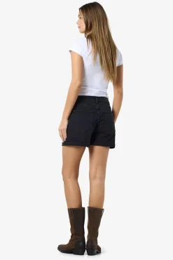 Noisy May Short vaquero b&aacute;sico con dobladillo de cinco bolsillos.^Mujer Jeans|Pantalones