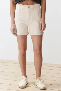 Trendyol Shorts vaqueros rectos^Mujer Pantalones