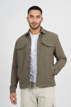 Brave Soul Sobrecamisa cierre de cremallera^Hombre Camisas