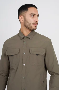 Brave Soul Sobrecamisa cierre de cremallera^Hombre Camisas