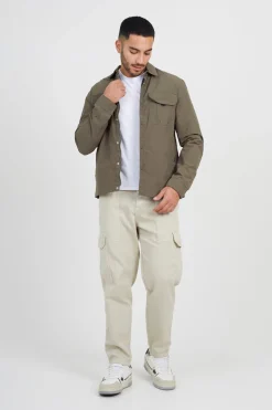 Brave Soul Sobrecamisa cierre de cremallera^Hombre Camisas