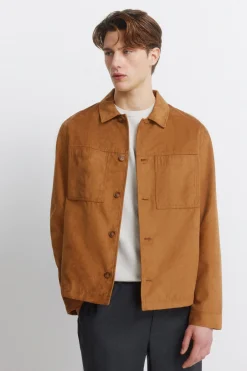 Springfield Sobrecamisa efecto ante^Hombre Cazadoras|Camisas