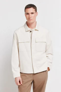 Springfield Sobrecamisa lino algod&oacute;n overshirt fit^Hombre Camisas