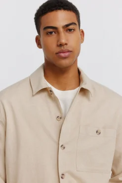 Springfield Sobrecamisa lino bolsillo^Hombre Camisas|Lino