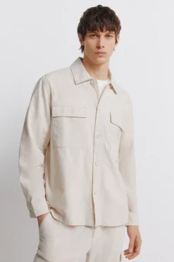 Springfield Sobrecamisa lino overshirt^Hombre Camisas|Lino